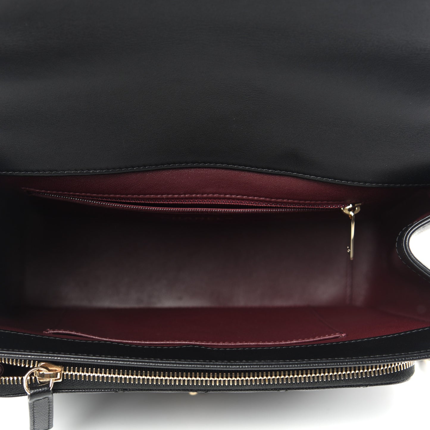 Caviar Quilted Large Business Affinity Flap Black
