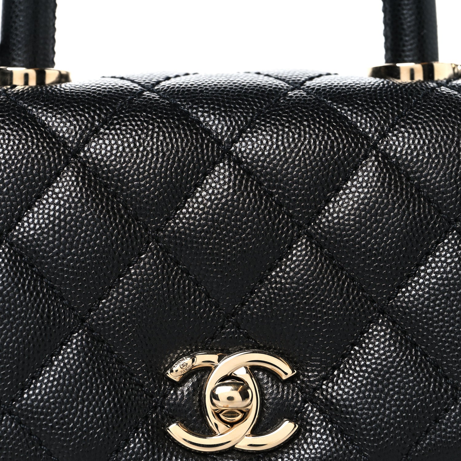 Chanel Caviar Quilted Extra Mini Coco Handle Flap Black 8 of 10