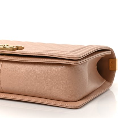 Chanel Caviar Quilted New Medium Boy Flap Camel 9 of 10