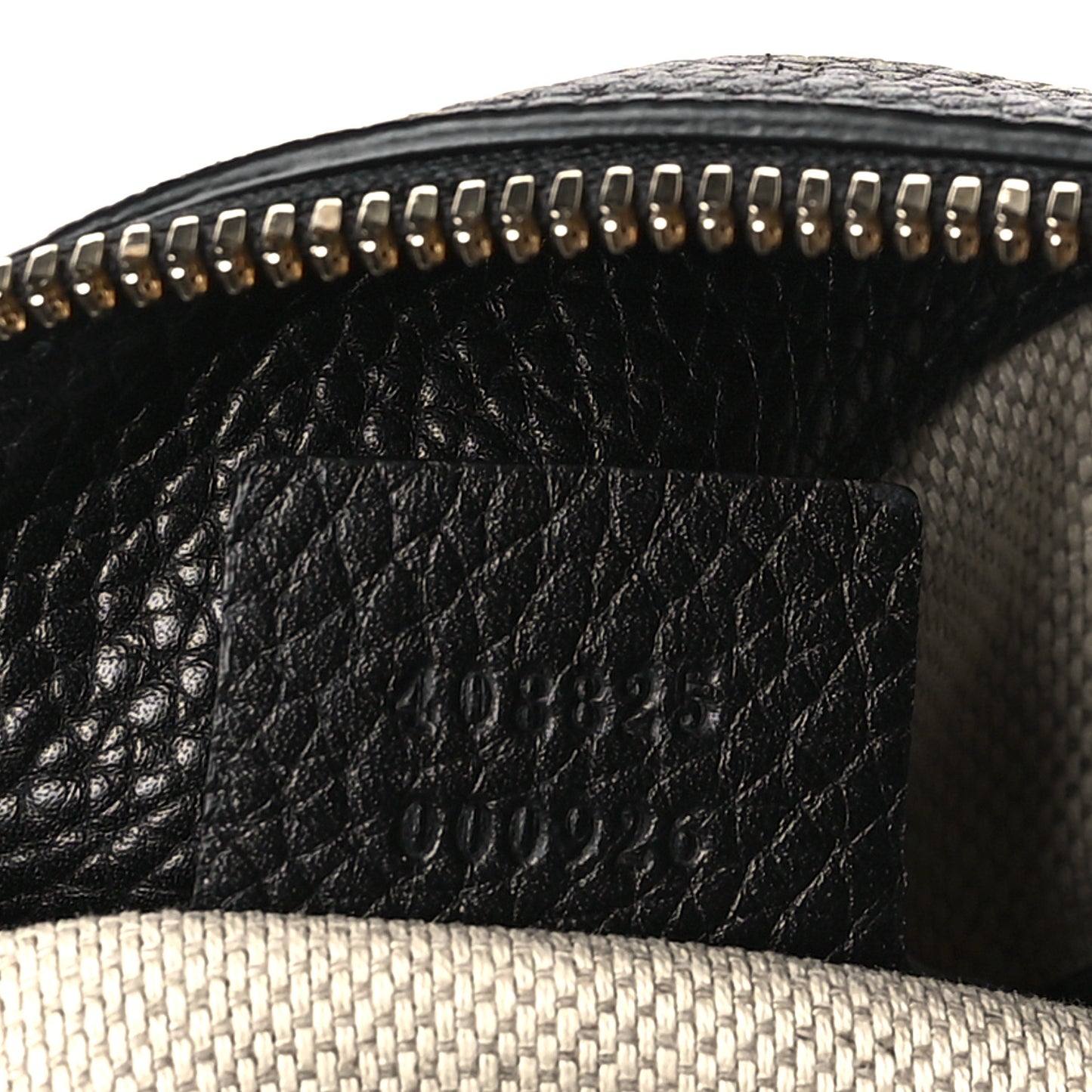 Pebbled Calfskin Large Soho Hobo Black