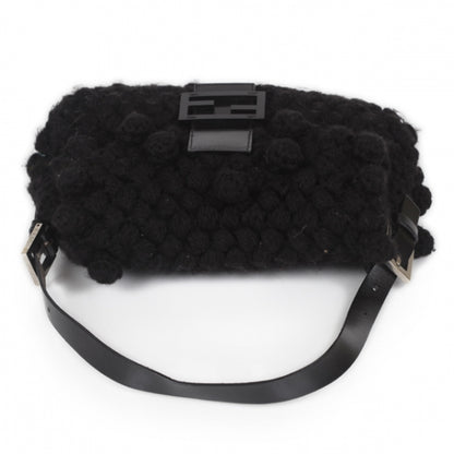 Fendi Woven Knit Baguette Black 4 of 12
