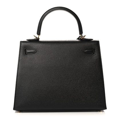 Hermes Epsom Kelly Sellier 25 Black 4 of 38