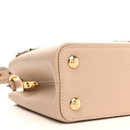 Louis Vuitton Taurillon Mechanical Flowers Smile Capucines BB Beige 7 of 8