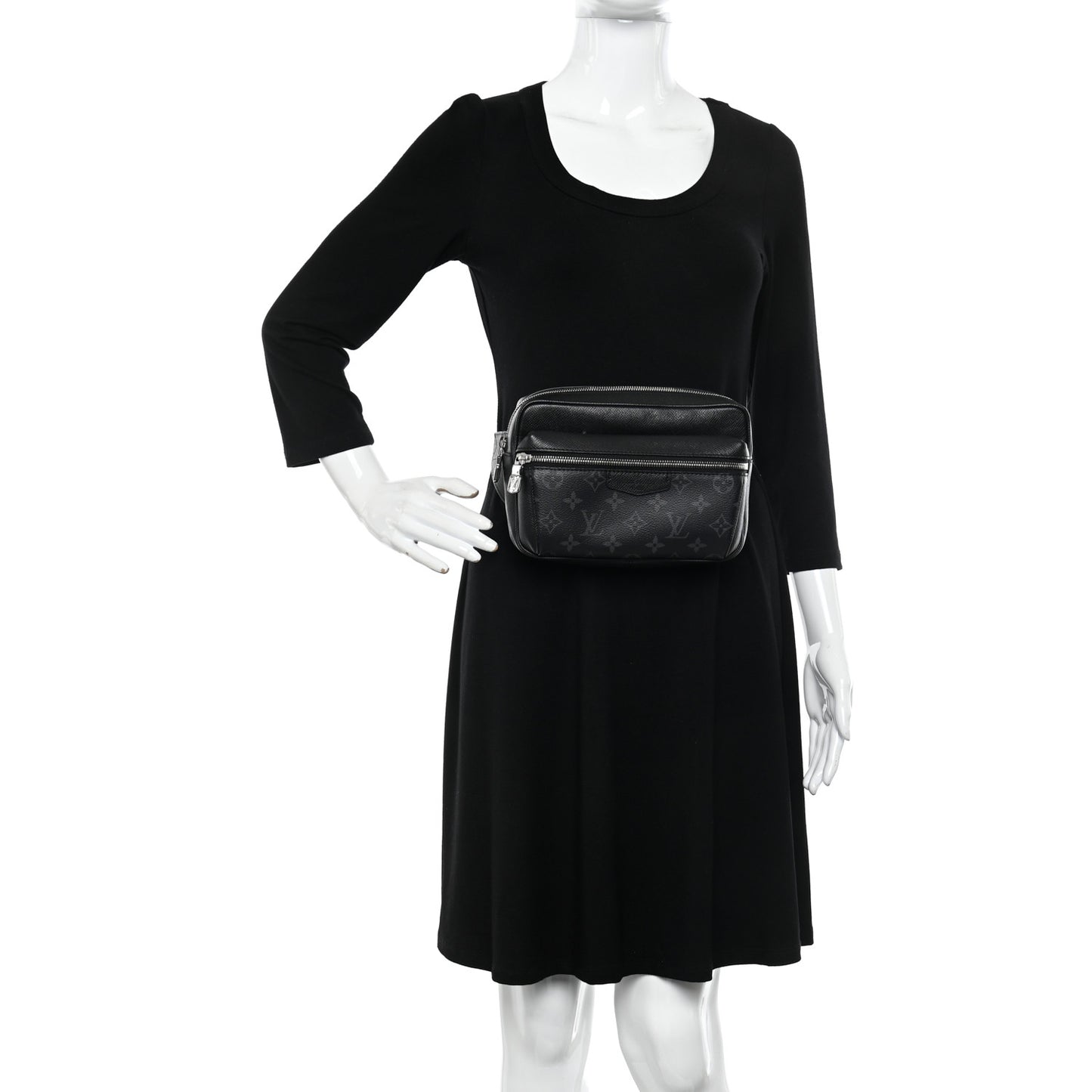 Taiga Monogram Eclipse Outdoor Bum Bag Black