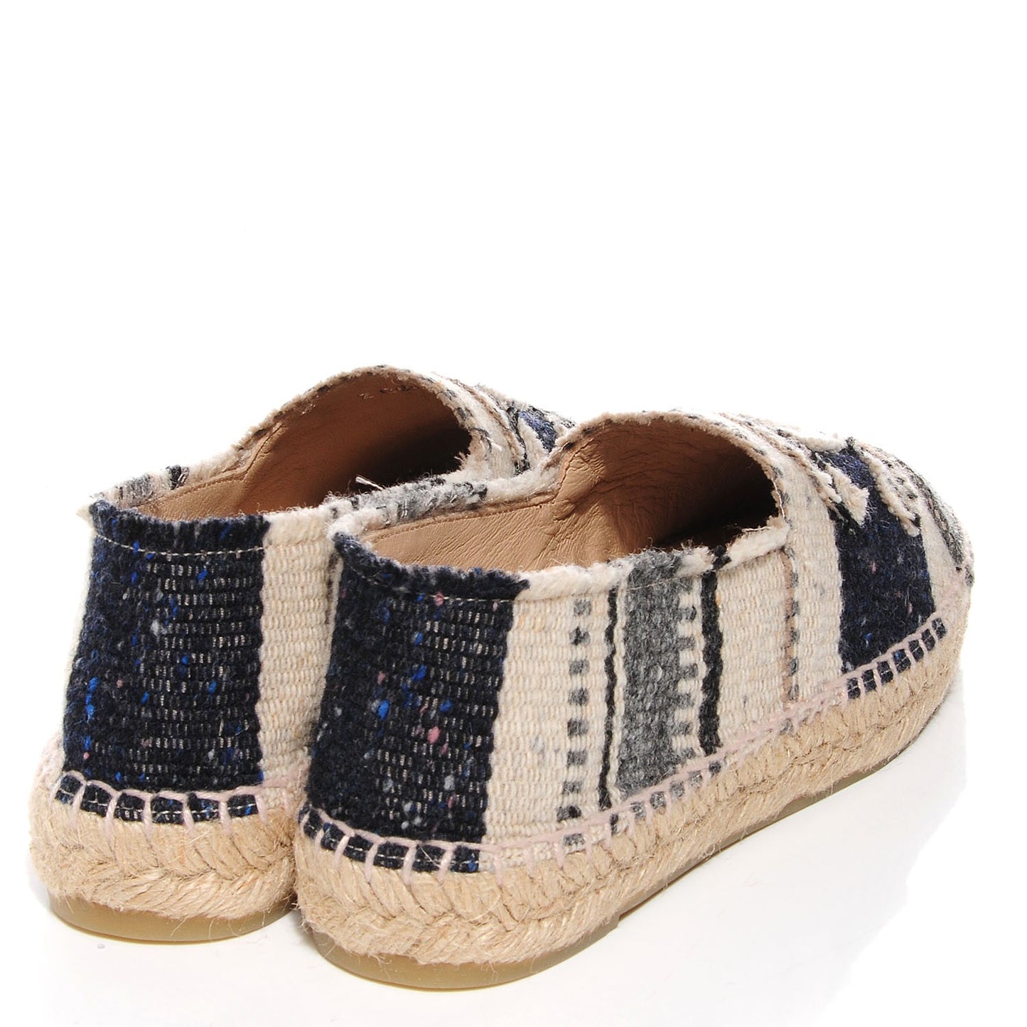 Canvas Striped CC Espadrilles 36