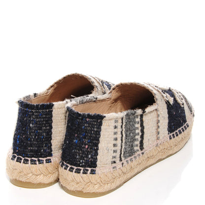 Chanel Canvas Striped CC Espadrilles 36 4 of 7