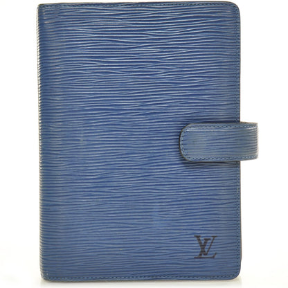 Louis Vuitton Epi Medium Ring Agenda Cover Blue 1 of 8