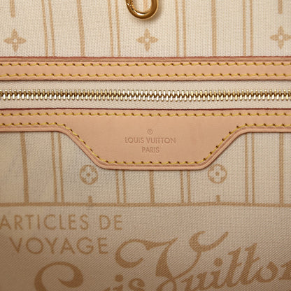 Louis Vuitton Damier Azur Neverfull MM 6 of 14