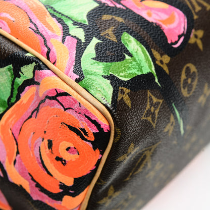 Louis Vuitton Monogram Roses Speedy 30 6 of 10