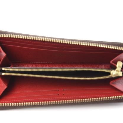 Louis Vuitton Damier Ebene Clemence Wallet Cherry 5 of 7