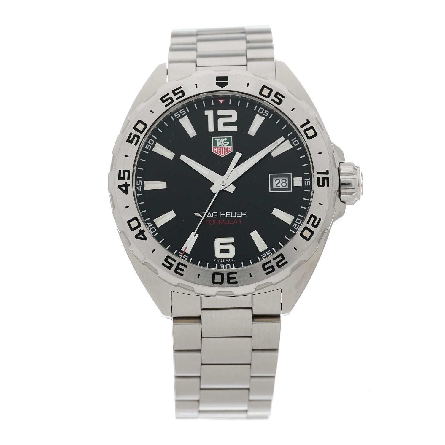 Tag Heuer Stainless Steel 41mm Formula 1 Quartz Watch Black WAZ1112 1 of 4