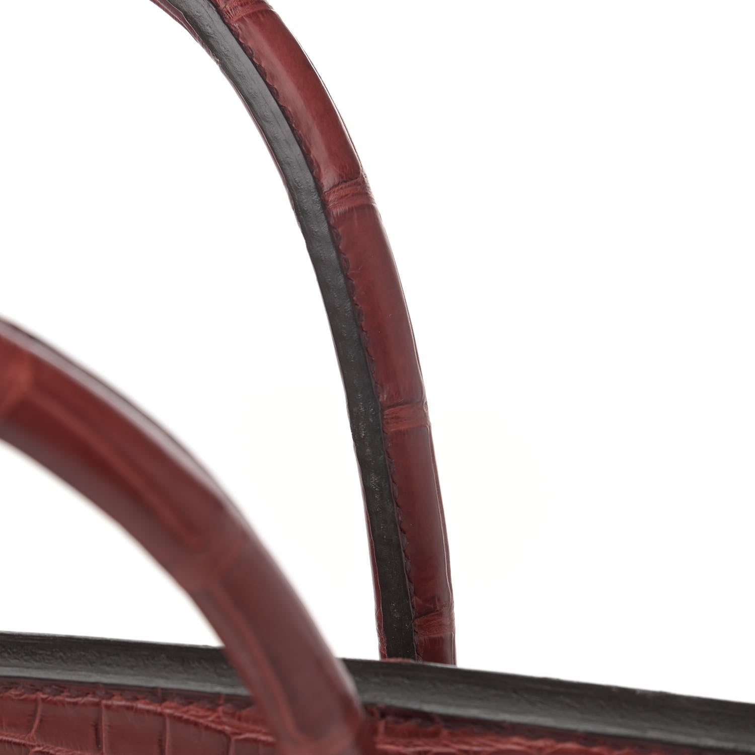Hermes Matte Porosus Crocodile HAC Birkin 40 Bourgogne 17 of 17