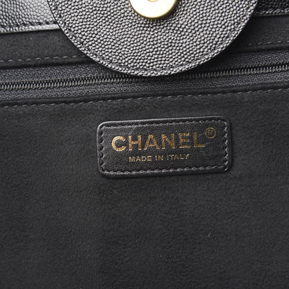 Chanel Caviar Medium Studded Deauville Tote Black 5 of 12