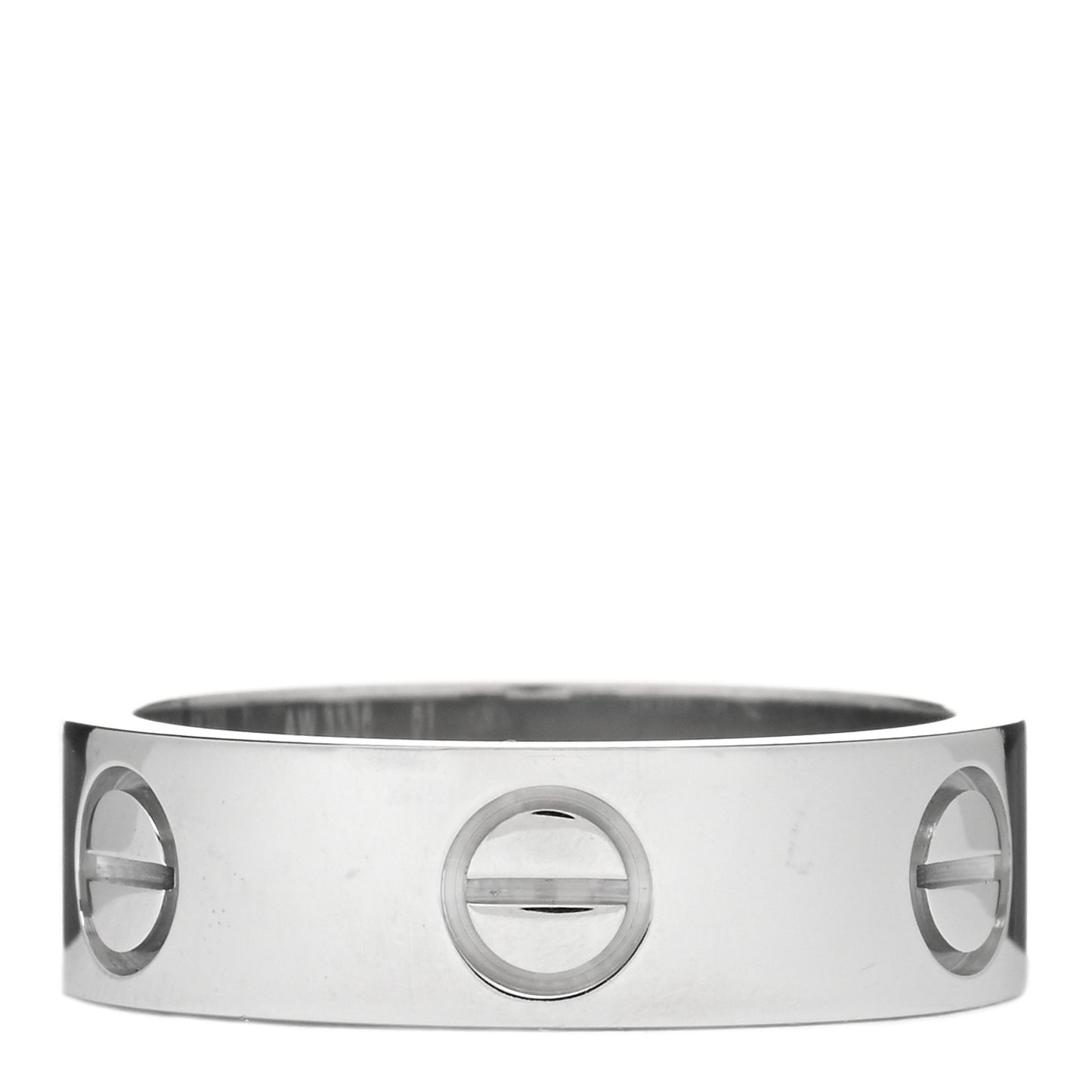 18K White Gold 5.5mm LOVE Ring 51 5.75