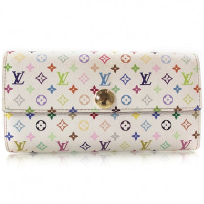 Louis Vuitton Monogram Multicolor Sarah Wallet White 1 of 12