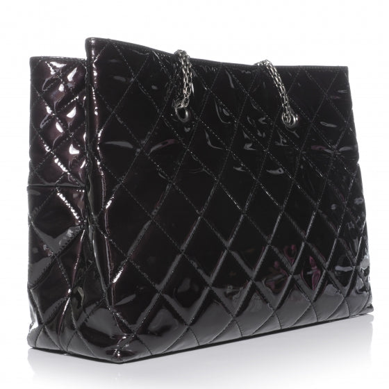 Chanel Patent Quilted Reissue 2.55 Tote Black 3 of 7