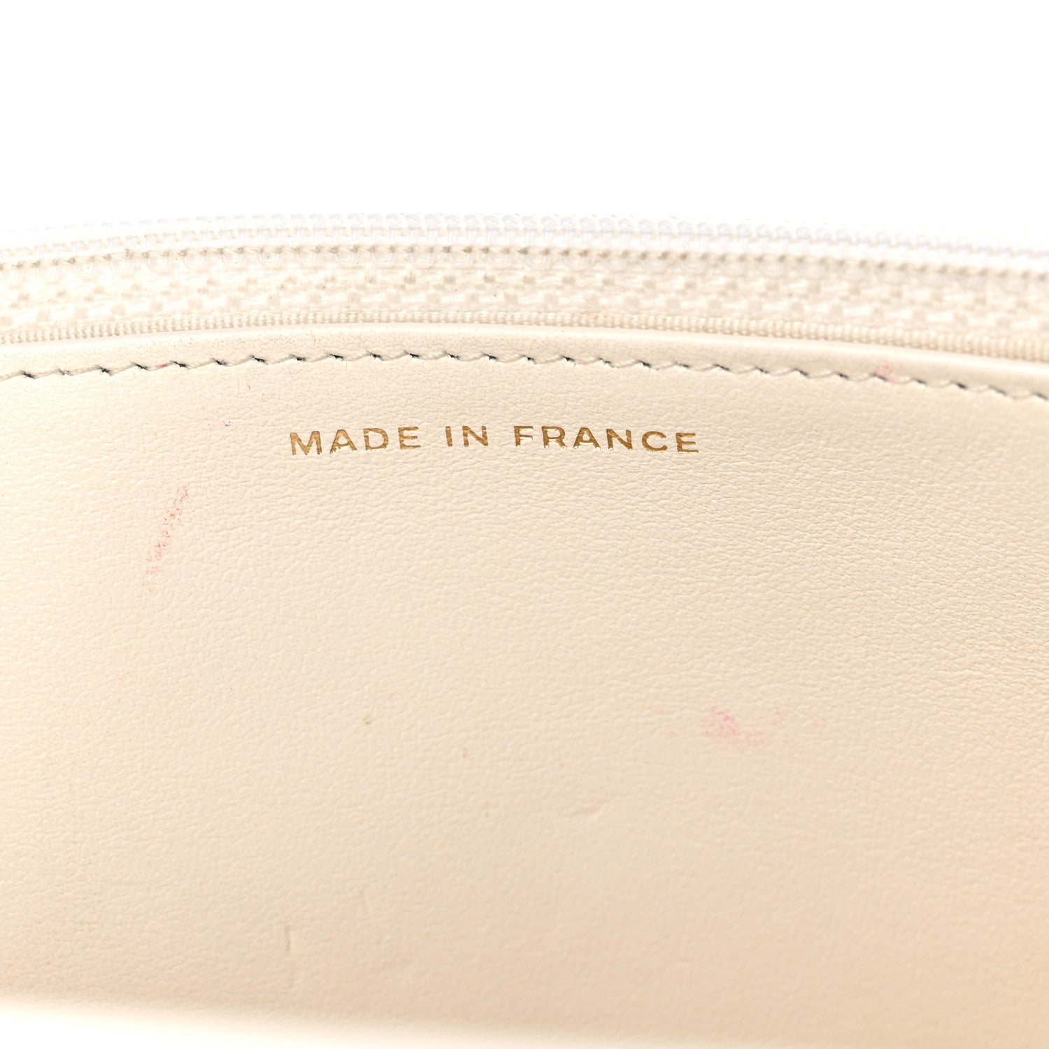 Chanel Caviar Chevron Boy Wallet On Chain WOC White 7 of 12