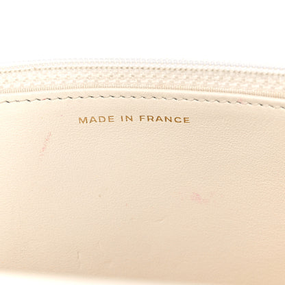 Chanel Caviar Chevron Boy Wallet On Chain WOC White 7 of 12