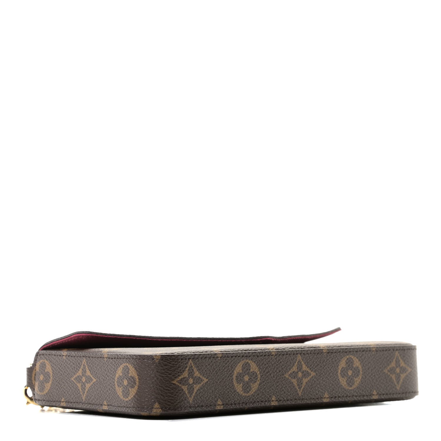 Louis Vuitton Monogram Pochette Felicie Chain Wallet Fuchsia 4 of 10