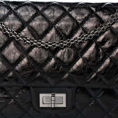 Chanel Metallic Aged Calfskin Quilted 2.55 Reissue 227 Flap Black 8 of 11