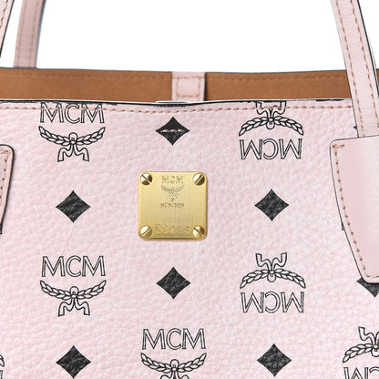 MCM Visetos Small Project Tote Chalk Pink 12 of 12