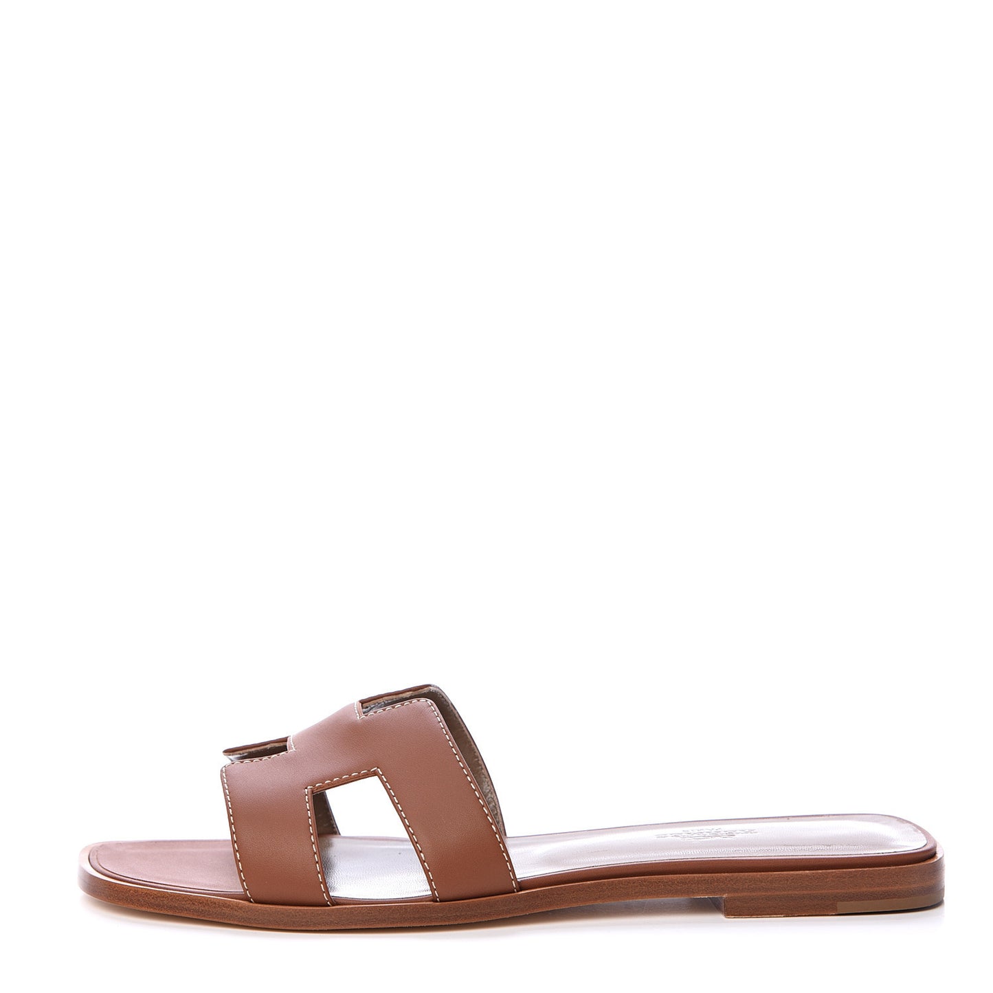 Box Calfskin Oran Sandals 38.5 Gold