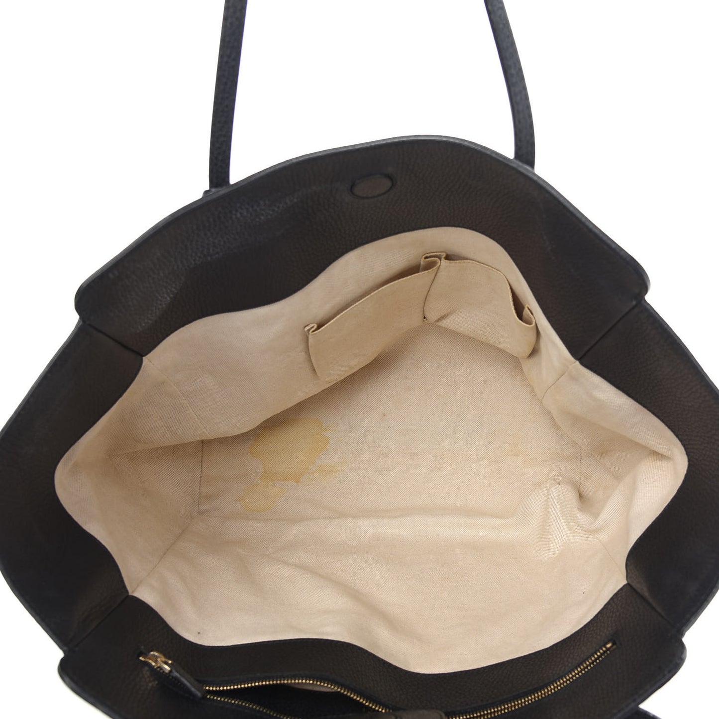 Pebbled Calfskin Medium Swing Tote Black