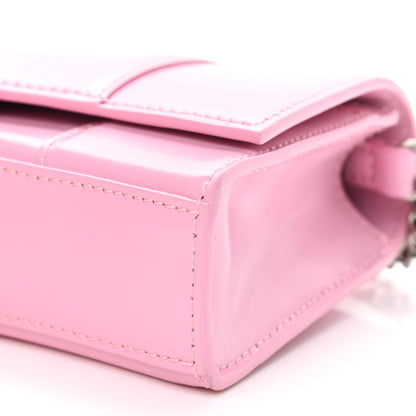 Balenciaga Shiny Box Calfskin Tonal B Hourglass Chain Bag Candy Pink 11 of 11