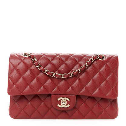 Chanel Caviar Quilted Medium Double Flap Burgundy 1 of 11