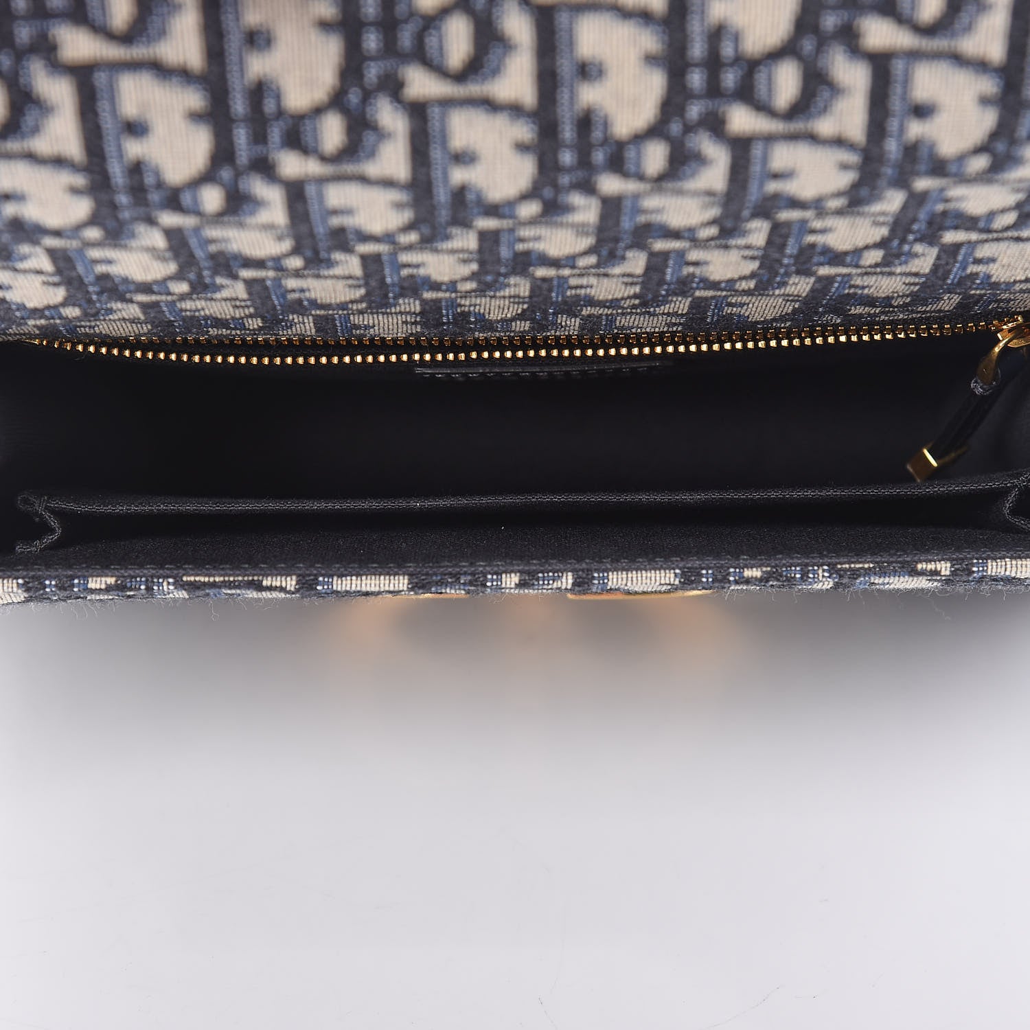 Christian Dior Oblique 30 Montaigne Flap Bag Blue 5 of 10