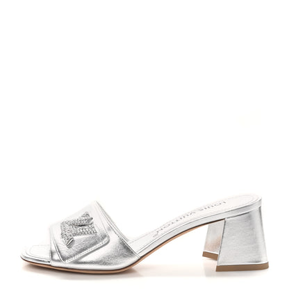 Louis Vuitton Metallic Calfskin Shake 5.5cm Mule 36.5 Silver 1 of 10