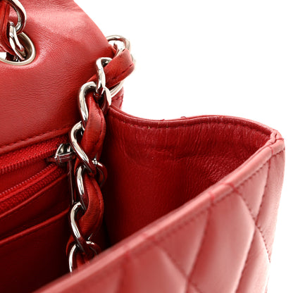 Chanel Lambskin Quilted Maxi Single Flap Red 14 of 14