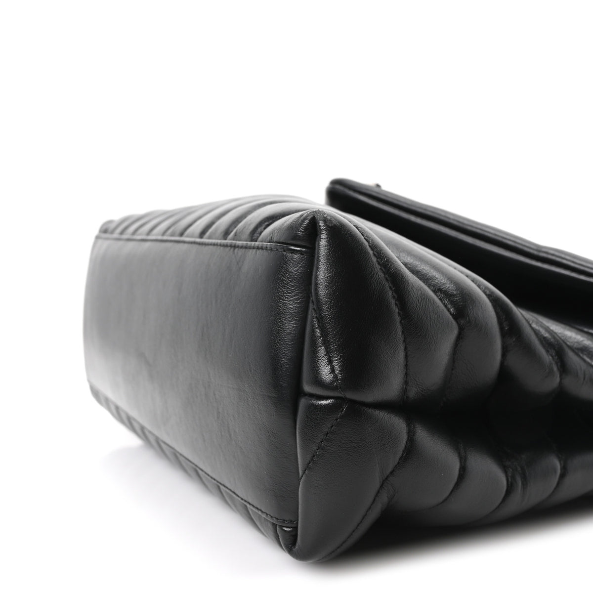 Saint Laurent Calfskin Y Quilted Monogram Medium Loulou Chain Satchel Black 9 of 9