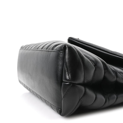 Saint Laurent Calfskin Y Quilted Monogram Medium Loulou Chain Satchel Black 9 of 9