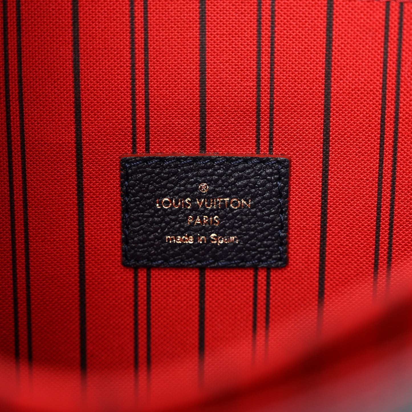 LOUIS VUITTON Empreinte Pochette Metis Marine Rouge