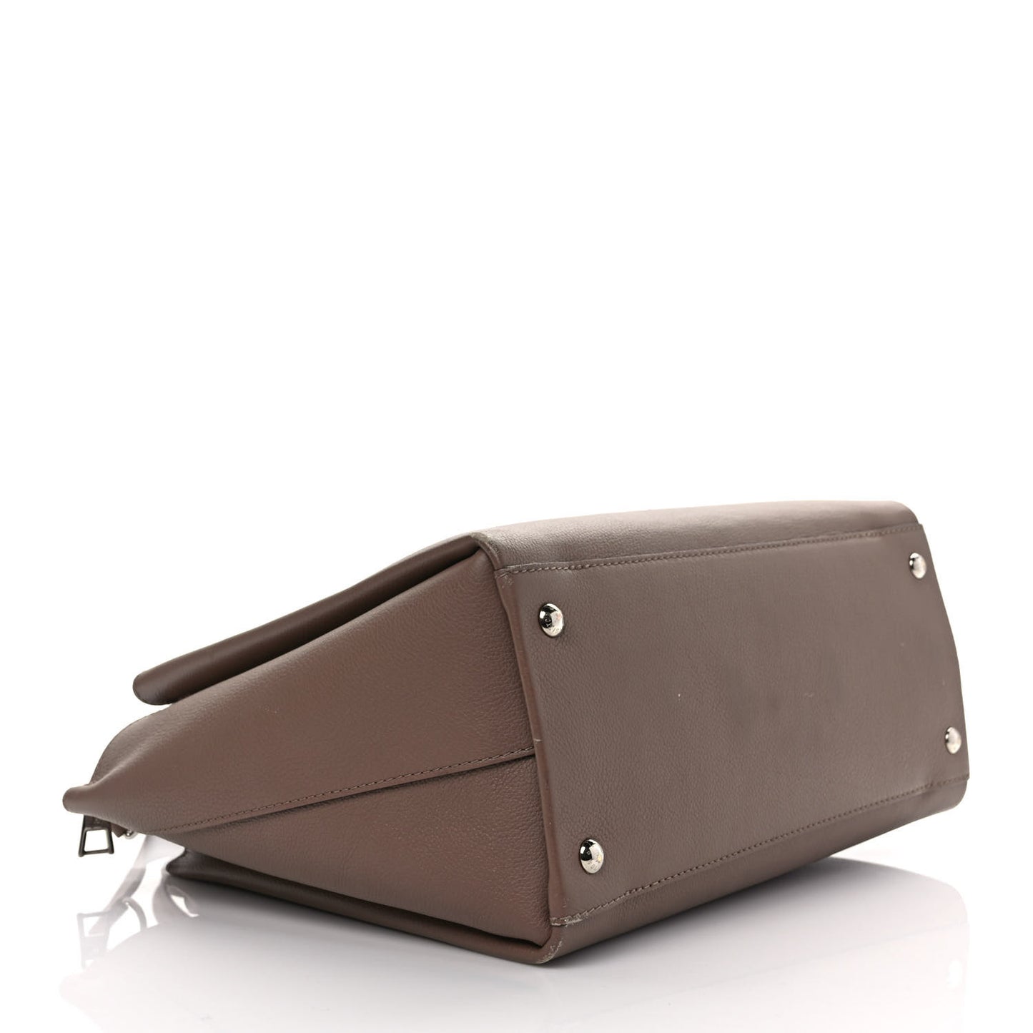 Calfskin Lockmeto Taupe Glace