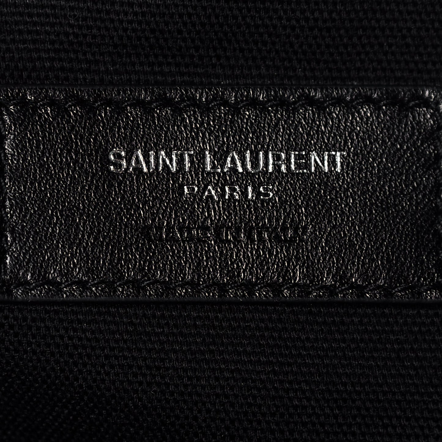 Calfskin Crocodile Embossed Large Convertible ID Bag Black