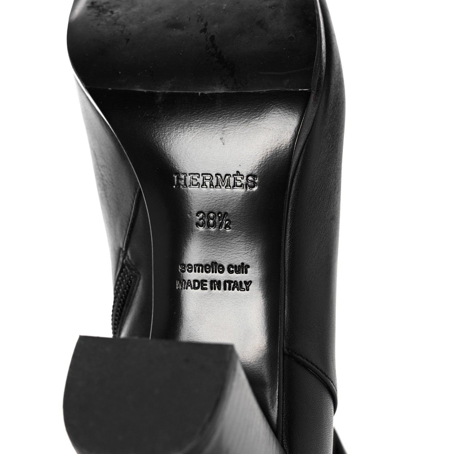 Hermes Calfskin Saint Germain Ankle Boots 38.5 Black 6 of 17