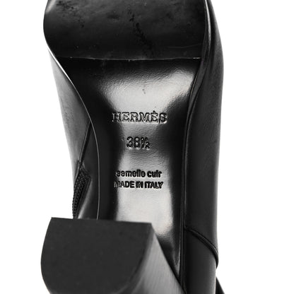 Hermes Calfskin Saint Germain Ankle Boots 38.5 Black 6 of 17