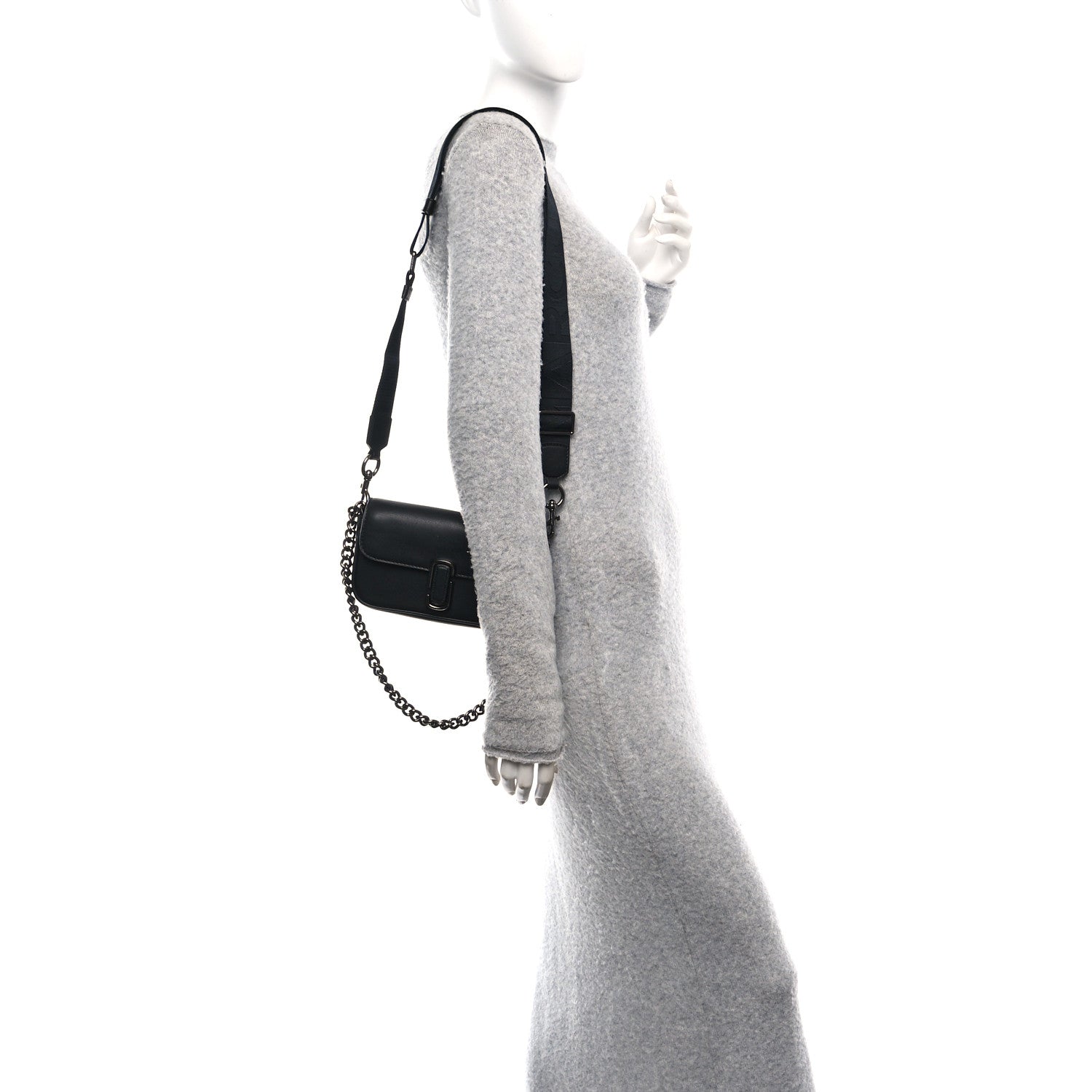 Marc Jacobs Calfskin Mini The J Marc Shoulder Bag Black 1 of 10
