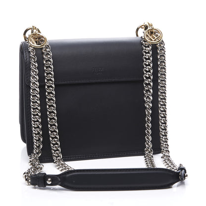 Fendi Vitello Century Opaco F is Fendi Small Kan I Shoulder Bag Black 2 of 11