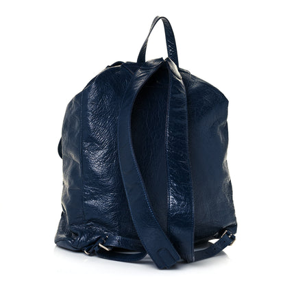 Balenciaga Agneau Classic Hardware S Traveler Backpack Blue Obscur 3 of 12