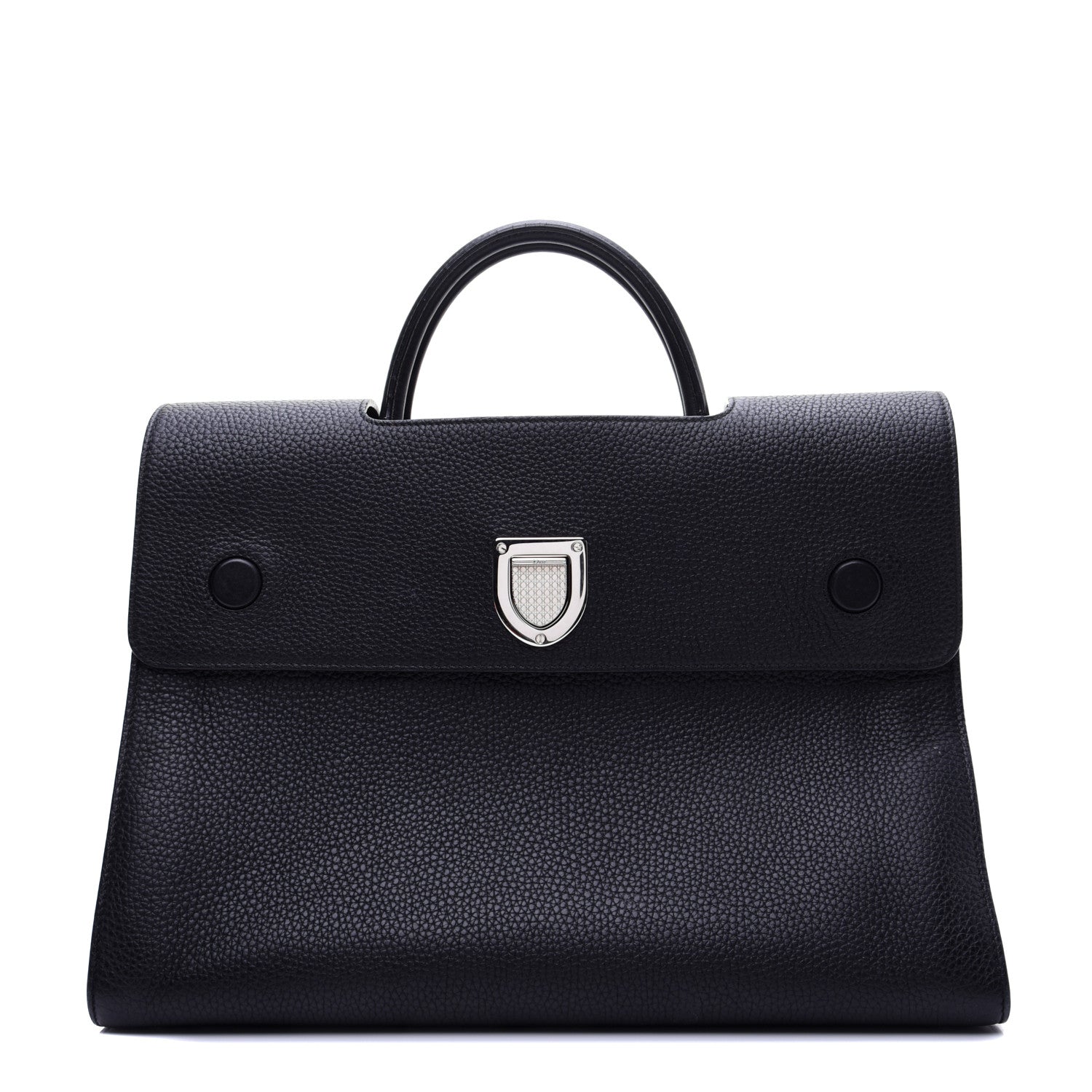 Christian Dior Grained Calfskin Large Diorever Flap Black 1 of 16