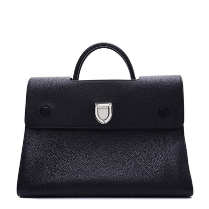 Christian Dior Grained Calfskin Large Diorever Flap Black 1 of 16