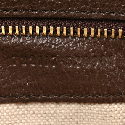 Gucci GG Supreme Monogram Textured Dollar Calfskin Web Studded Mini Ophidia Flap Shoulder Bag Beige Ebony New Acero 7 of 10