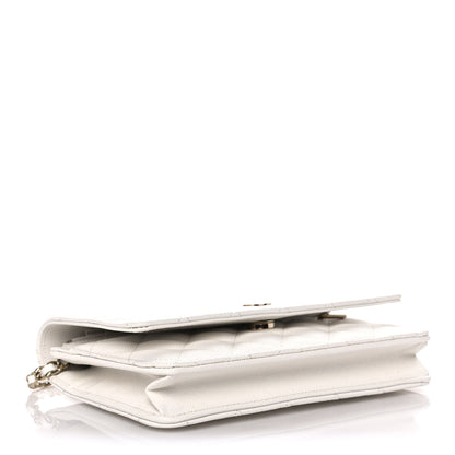 Chanel Caviar Quilted Wallet On Chain WOC White 4 of 11