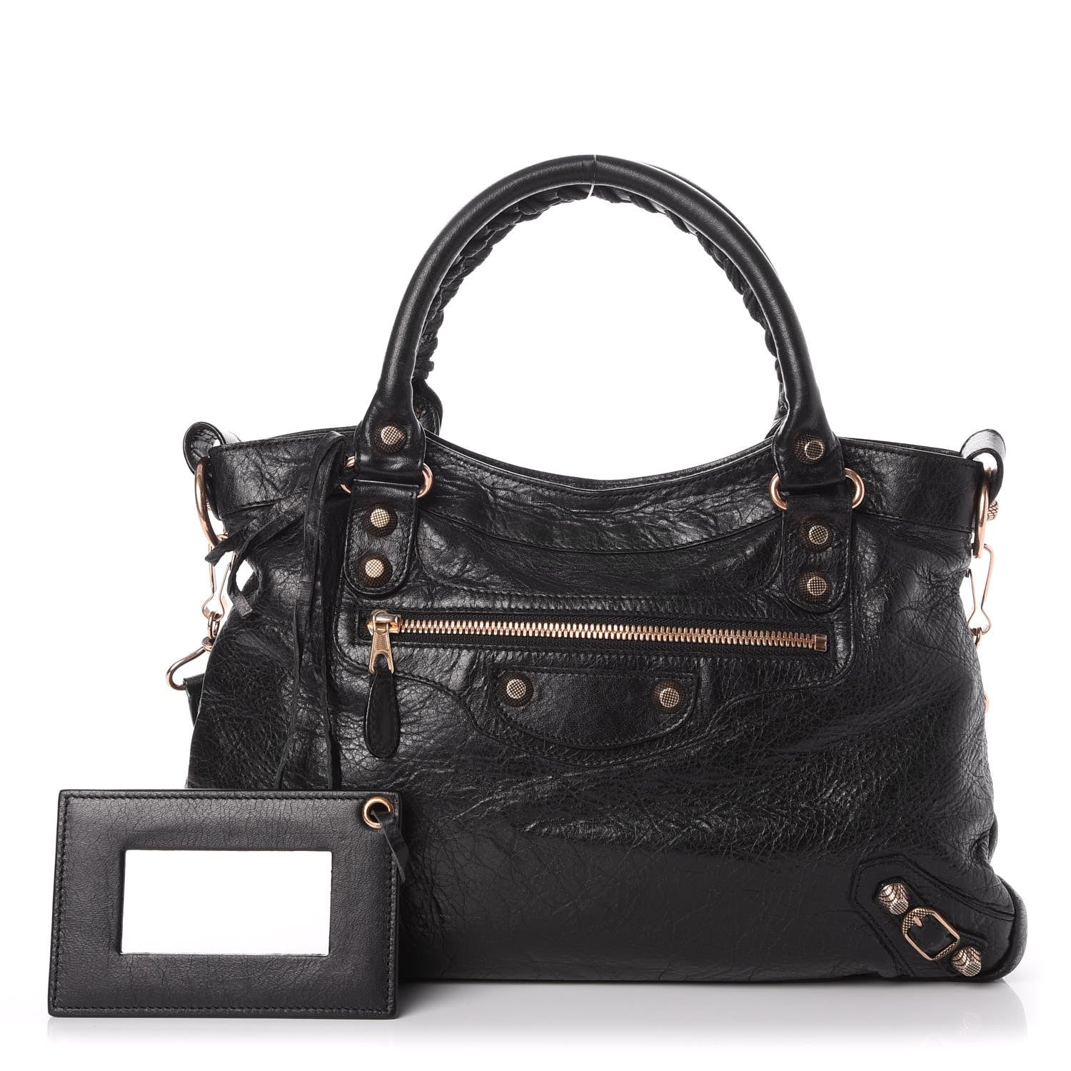 Balenciaga Agneau Giant 12 Rose Gold Hardware Town Black 1 of 8