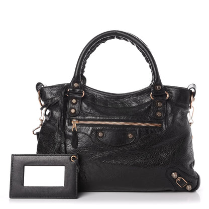 Balenciaga Agneau Giant 12 Rose Gold Hardware Town Black 1 of 8