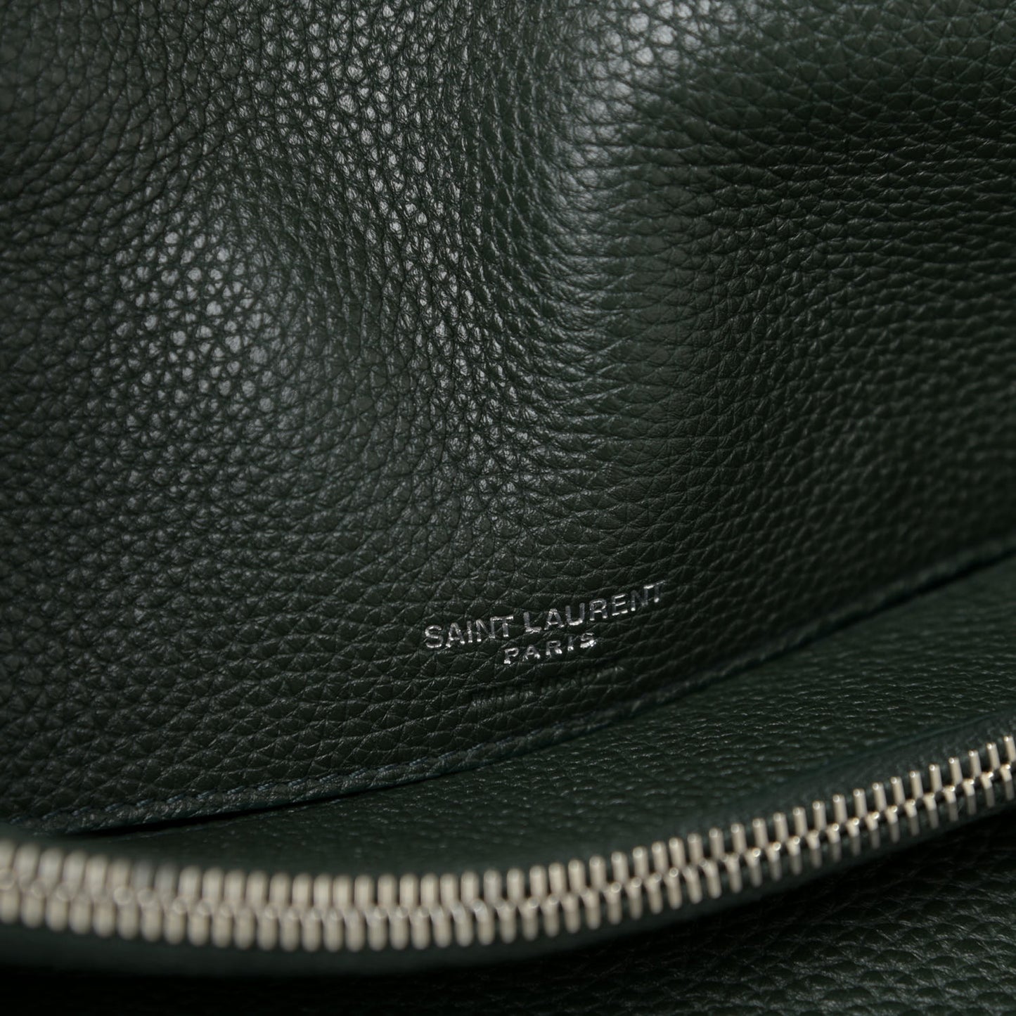 Grained Calfskin Small Supple Sac De Jour Dark Vert