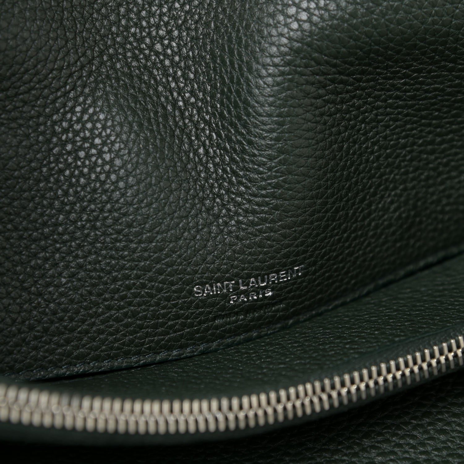 Saint Laurent Grained Calfskin Small Supple Sac De Jour Dark Vert 6 of 16